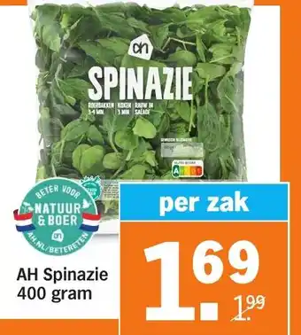 Albert Heijn AH Spinazie aanbieding