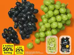 Albert Heijn AH Witte druiven pitloos en Sable pitloze blauwe druiven aanbieding