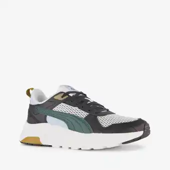 Scapino Puma Trinity 2 LT Run Fun kinder sneakers zwart groen aanbieding