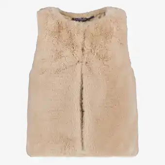 Scapino TwoDay meisjes gilet van imitatiebont beige aanbieding