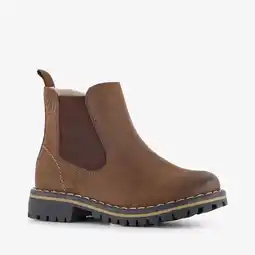 Scapino Stap leren jongens Chelsea boots bruin aanbieding