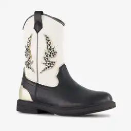 Scapino Blue Box meisjes western laarsjes zwart wit aanbieding