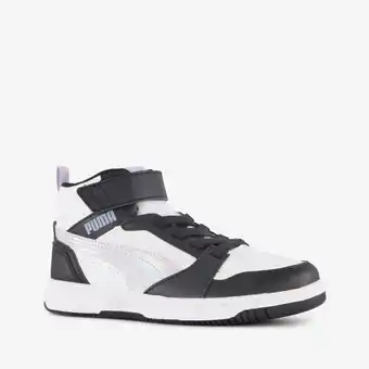 Scapino Puma Rebound V6 Mid Space Belle meisjes sneakers zwart lila aanbieding