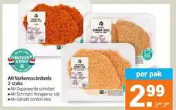 Albert Heijn AH Varkensschnitzels aanbieding