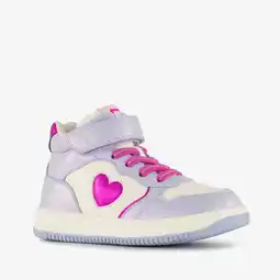 Scapino Blue Box hoge meisjes sneakers met hartje lila aanbieding
