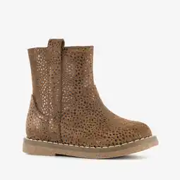 Scapino Stap leren meisjes boots met stippen bruin aanbieding