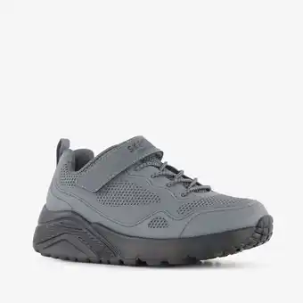 Scapino Skechers Uno Lite - Worlo jongens sneakers grijs zwart aanbieding