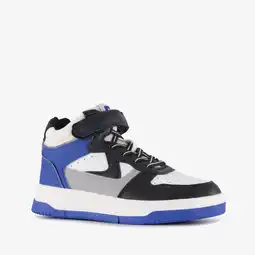 Scapino Blue Box hoge jongens sneakers blauw wit aanbieding