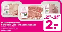 PLUS PLUS Boerentrots Schouder, rib of haaskarbonade aanbieding