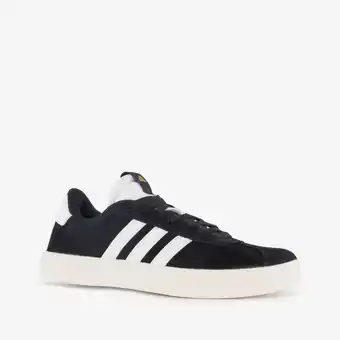 Scapino Adidas VL Court 3.0 leren dames sneakers zwart wit aanbieding