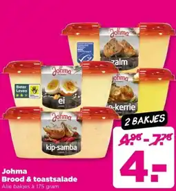 PLUS Johma Brood & toastsalade aanbieding