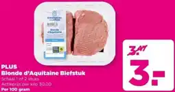 PLUS PLUS Blonde d'Aquitaine Biefstuk aanbieding