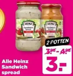 PLUS Alle Heinz Sandwich spread aanbieding