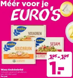 PLUS Wasa Knäckebröd aanbieding