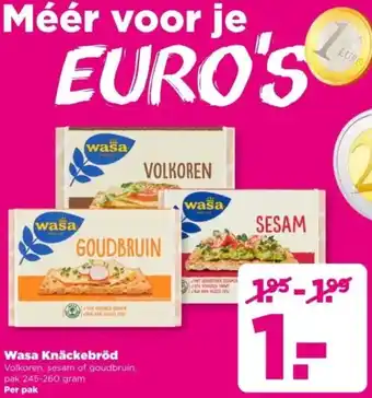 PLUS Wasa Knäckebröd aanbieding