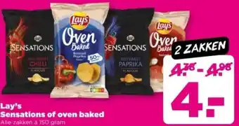 PLUS Lay's Sensations of oven baked aanbieding