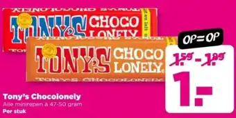 PLUS Tony's Chocolonely aanbieding