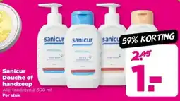 PLUS Sanicur Douche of handzeep aanbieding