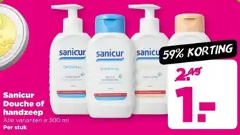 PLUS Sanicur Douche of handzeep aanbieding