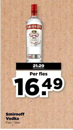PLUS Smirnoff Vodka aanbieding