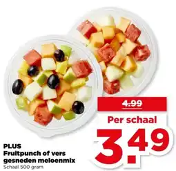 PLUS PLUS Fruitpunch of vers gesneden meloenmix aanbieding