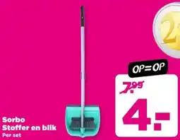 PLUS Sorbo Stoffer en blik aanbieding