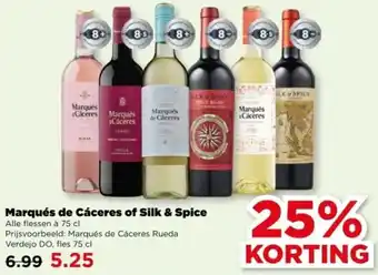 PLUS Marqués de Cáceres of Silk & Spice aanbieding