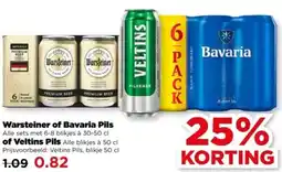 PLUS Warsteiner of Bavaria Pils of Veltins Pils aanbieding