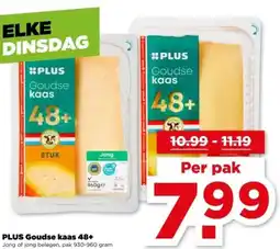 PLUS PLUS Goudse kaas 48+ aanbieding