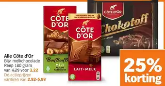 Albert Heijn Alle Côte d'Or aanbieding