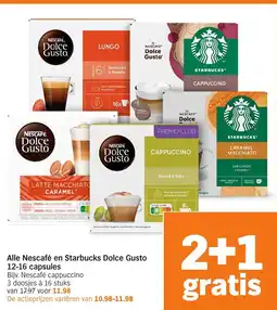 Albert Heijn Alle Nescafé en Starbucks Dolce Gusto aanbieding
