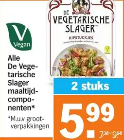 Albert Heijn Alle De Vege tarische Slager maaltijd compo nenten aanbieding