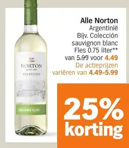 Albert Heijn Alle Norton aanbieding