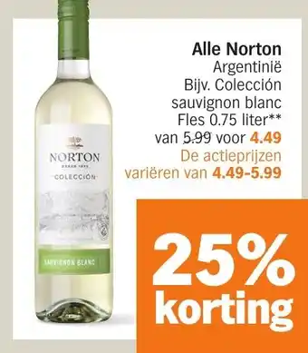 Albert Heijn Alle Norton aanbieding