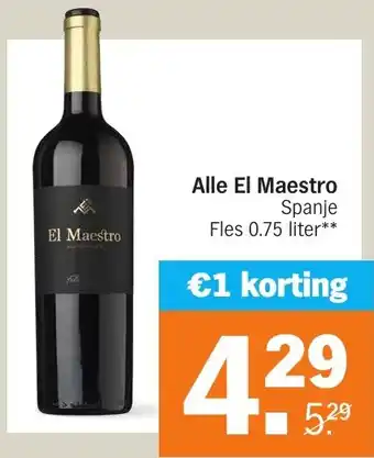 Albert Heijn Alle El Maestro aanbieding