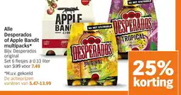 Albert Heijn Alle Desperados of Apple Bandit multipacks aanbieding