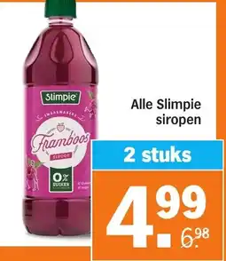 Albert Heijn Alle Slimpie siropen aanbieding