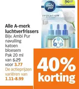 Albert Heijn Alle A-merk luchtverfrissers aanbieding