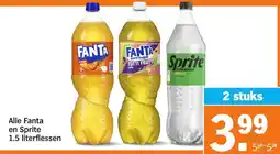 Albert Heijn Alle Fanta en Sprite aanbieding