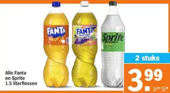 Albert Heijn Alle Fanta en Sprite aanbieding