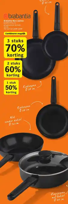 Albert Heijn Brabantia Nero pannen aanbieding