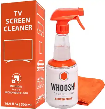 Amazon WHOOSH! Schermreiniger voor alle apparaten (bril, iPads, smartphones, Kindle, tv en andere), 500 ml aanbieding