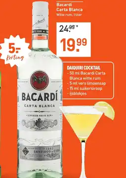 Albert Heijn Bacardí Carta Blanca aanbieding