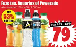 Dirk Fuze tea, Aquarius of Powerade aanbieding