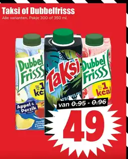 Dirk Taksi of Dubbelfrisss aanbieding