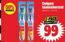 Dirk Colgate tandenborstel Medium aanbieding
