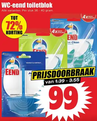 Dirk WC eend toiletblok aanbieding