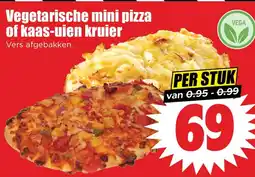 Dirk Vegetarische mini pizza of kaas-uien kruier aanbieding