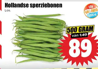 Dirk Hollandse sperziebonen aanbieding