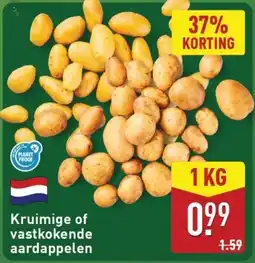 ALDI Kruimige of vastkokende aardappelen aanbieding